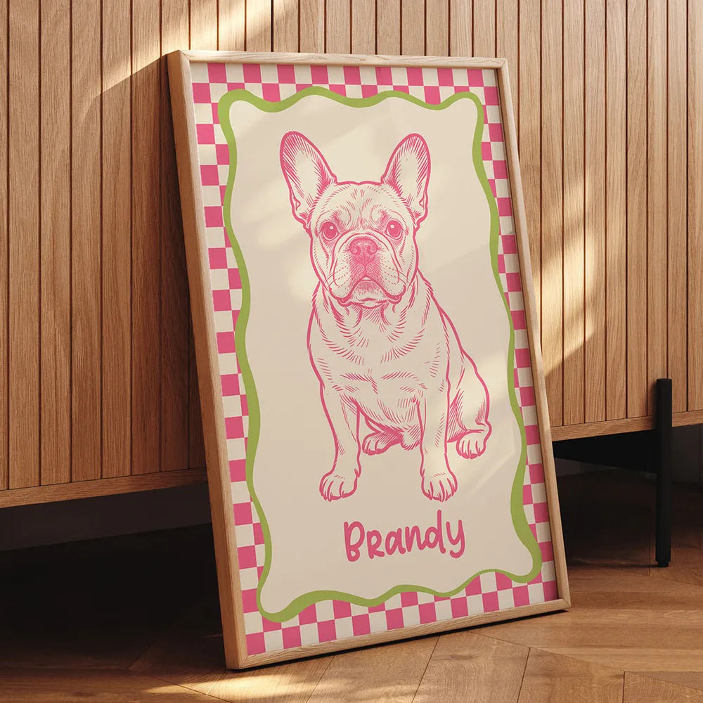 Custom Dog Portrait Art Print for Pet Lovers - Personalized Home Decor Poster or Canvas MagicInPrints