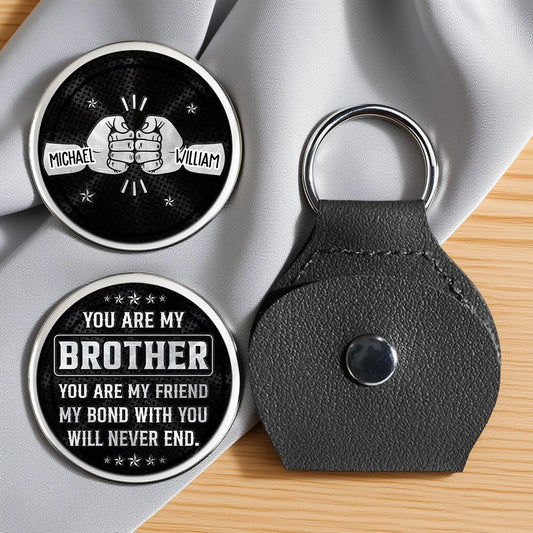 Personalized Brother Keychain for Men - Sentimental Gift for Siblings Keychain MagicInPrints