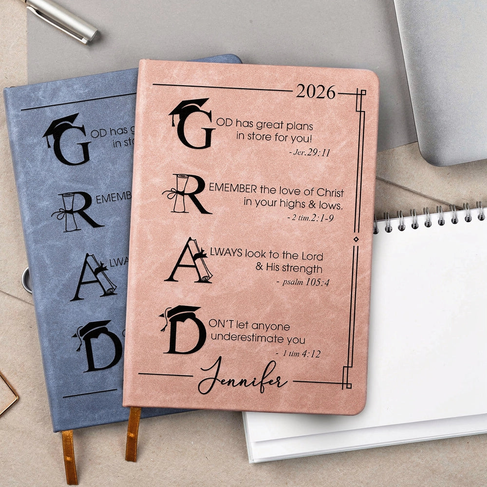 Personalized Graduation Journal for Christian Students - Inspirational Gift 2026 Stationery MagicInPrints