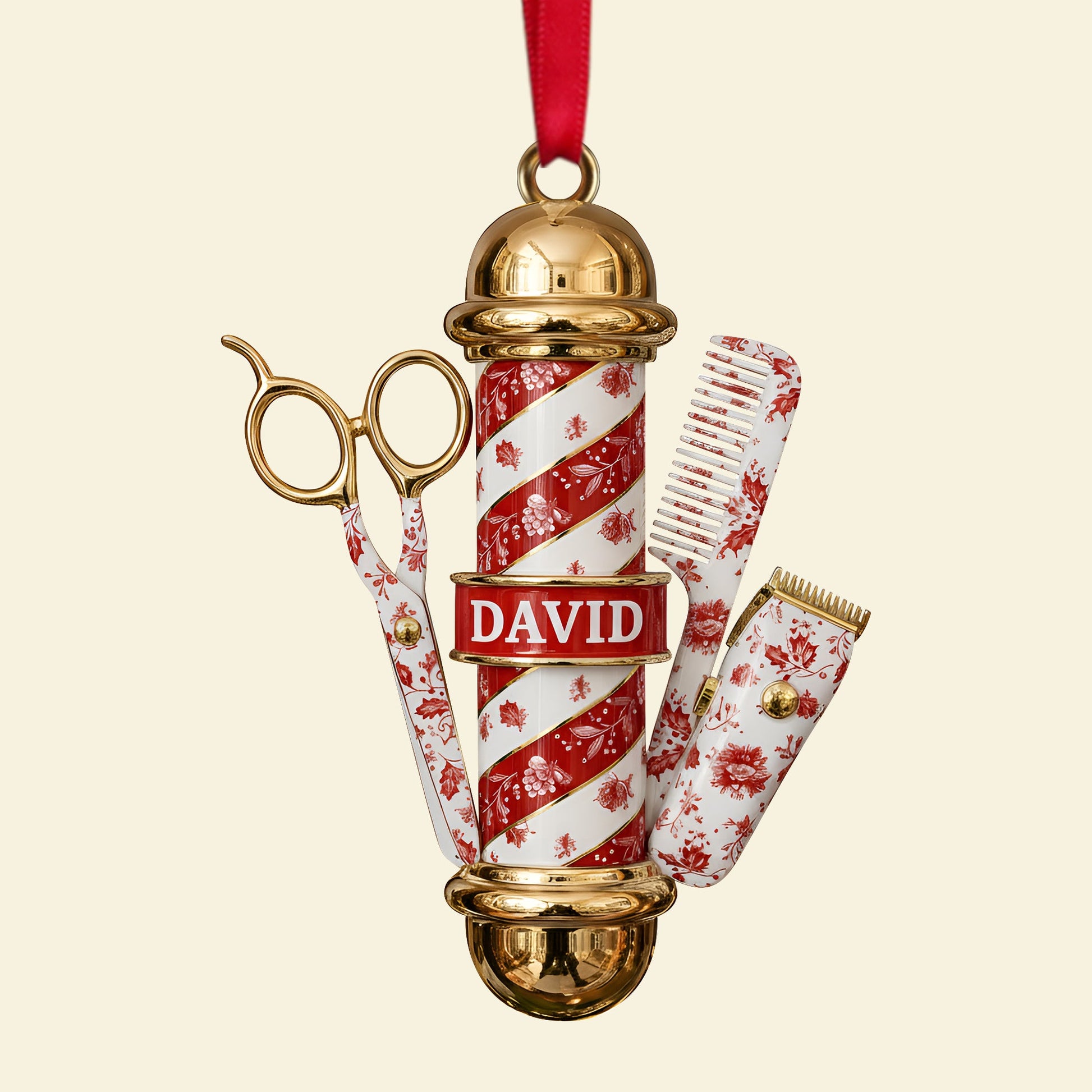 Barber's Essentials Ornament - Personalized Gifts For Barber Ornament MagicInPrints