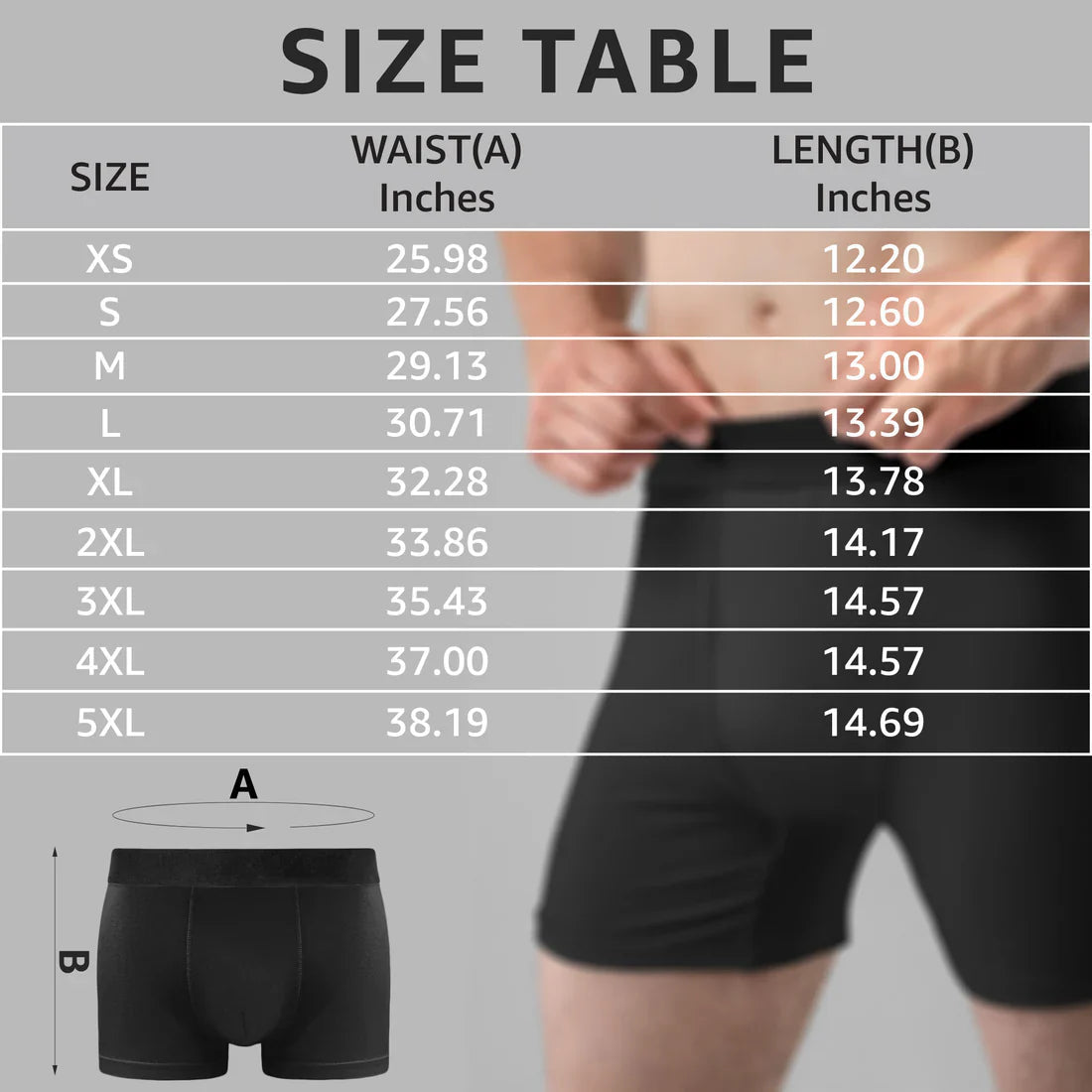 Personalized Men's Boxer Briefs Couples Gift - Romantic Valentine's Day Underwear MagicInPrints