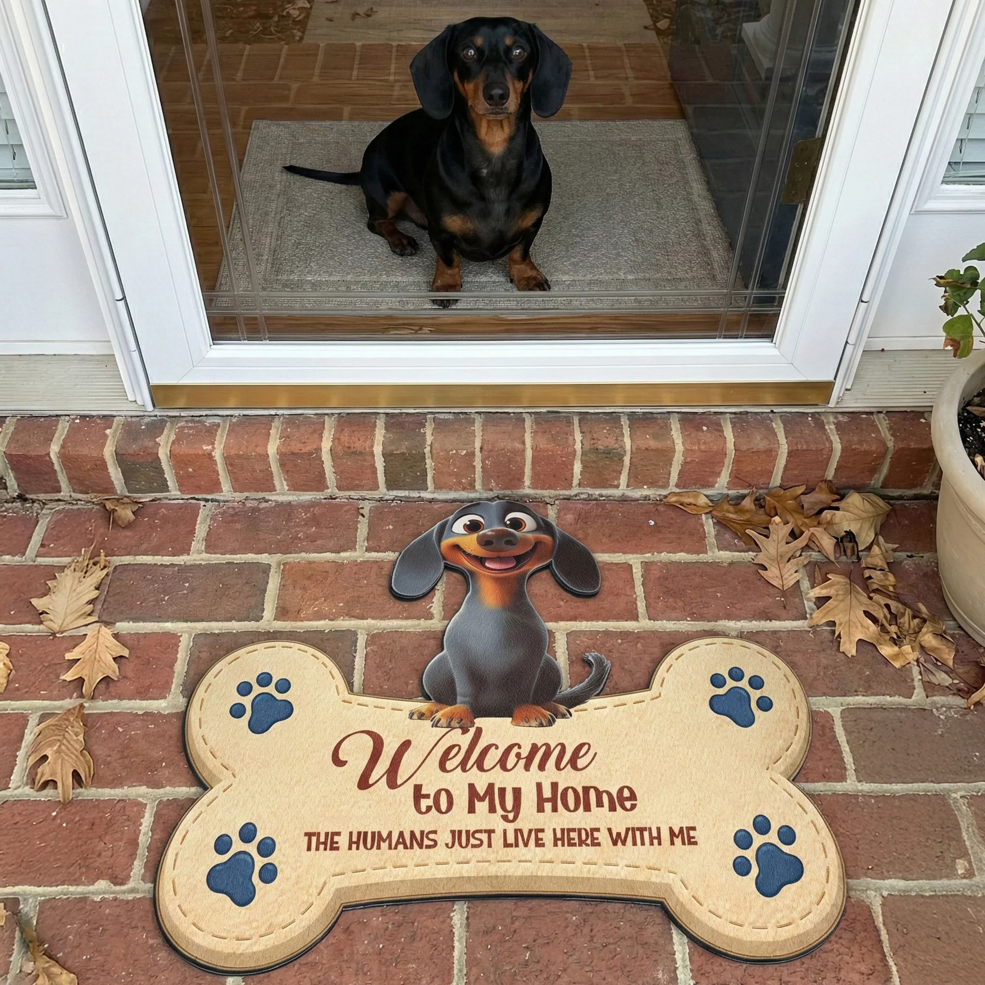 Custom Dog Welcome Mat for Pet Lovers - Home Decor Gift Doormat MagicInPrints