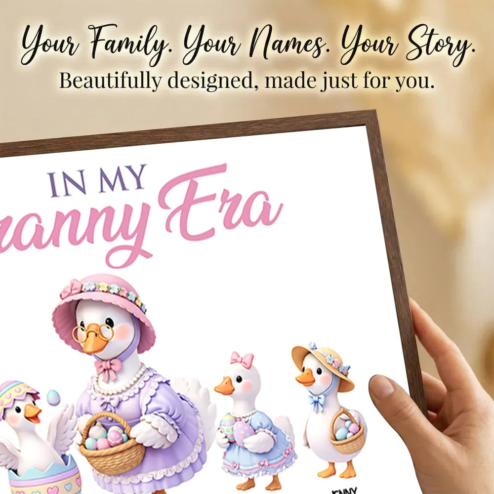 Custom Granny Duck Family Canvas for Grandparents - Sentimental Home Decor Poster or Canvas MagicInPrints