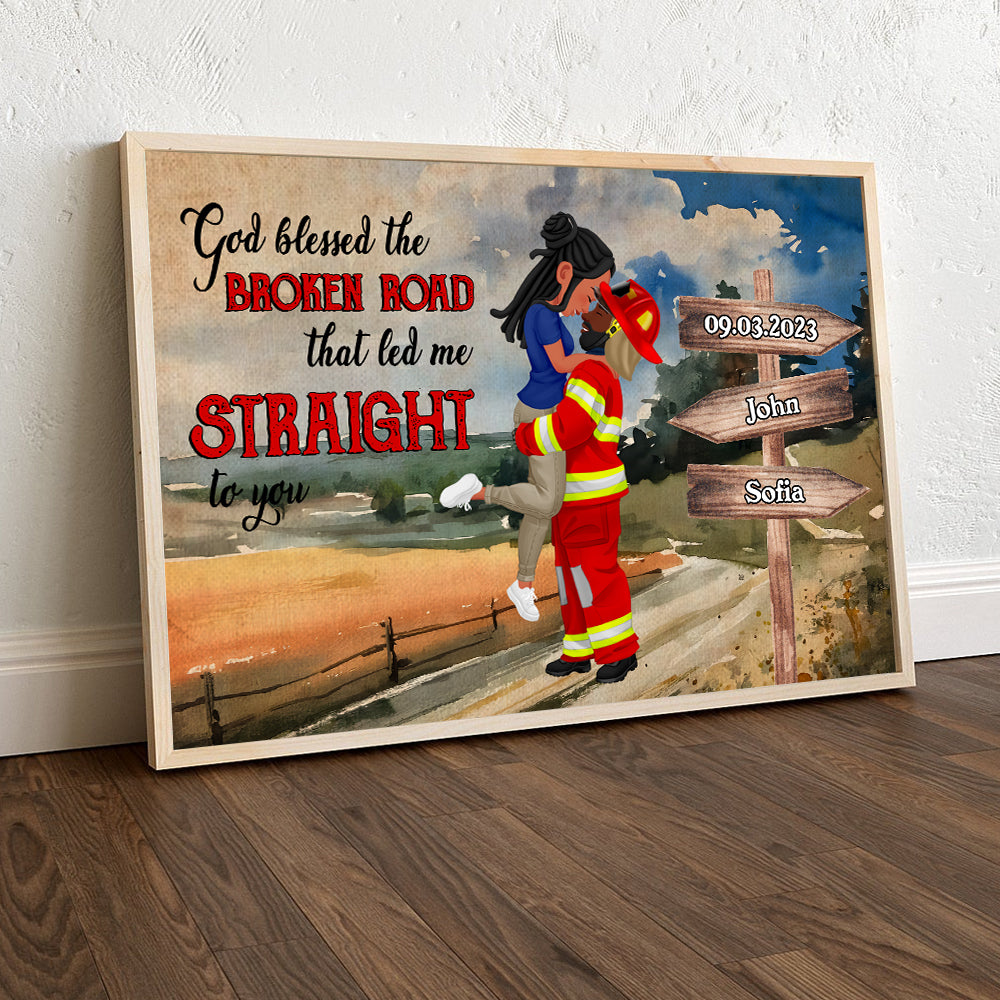 Custom Couple Canvas Print | Unique Personalized Valentine's Day Gifts Poster & Canvas PopCulturePrints