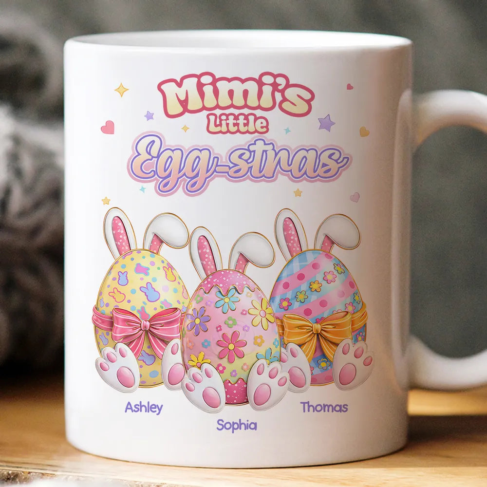Personalized Easter Mug for Kids - Mimi's Little Egg-stras Gift Cup MagicInPrints