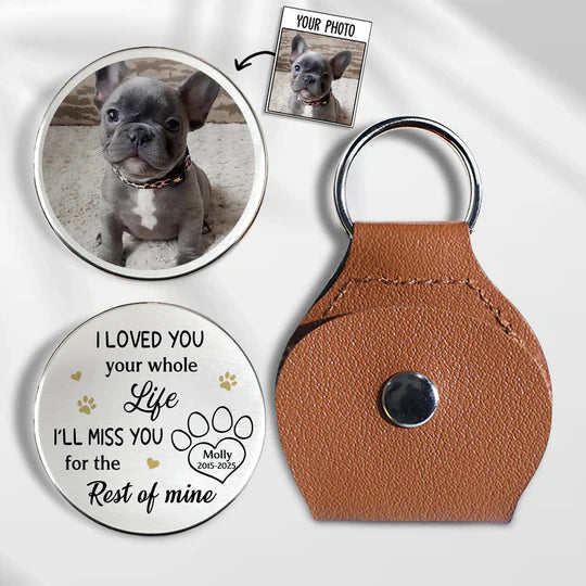Custom Pet Memorial Keychain for Dog Lovers - Personalized Photo Keepsake Keychain MagicInPrints