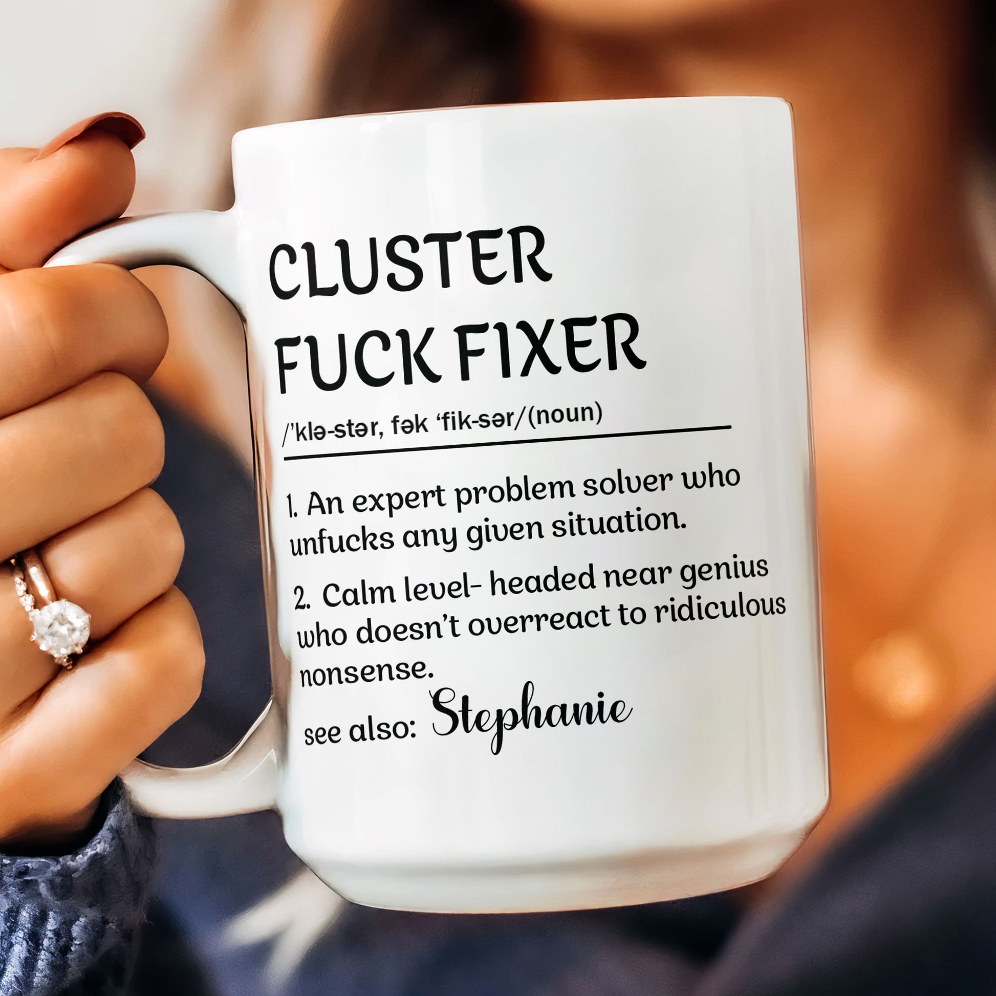 Funny Personalized Coffee Mug for Problem Solvers - Office Humor Gift Cup MagicInPrints