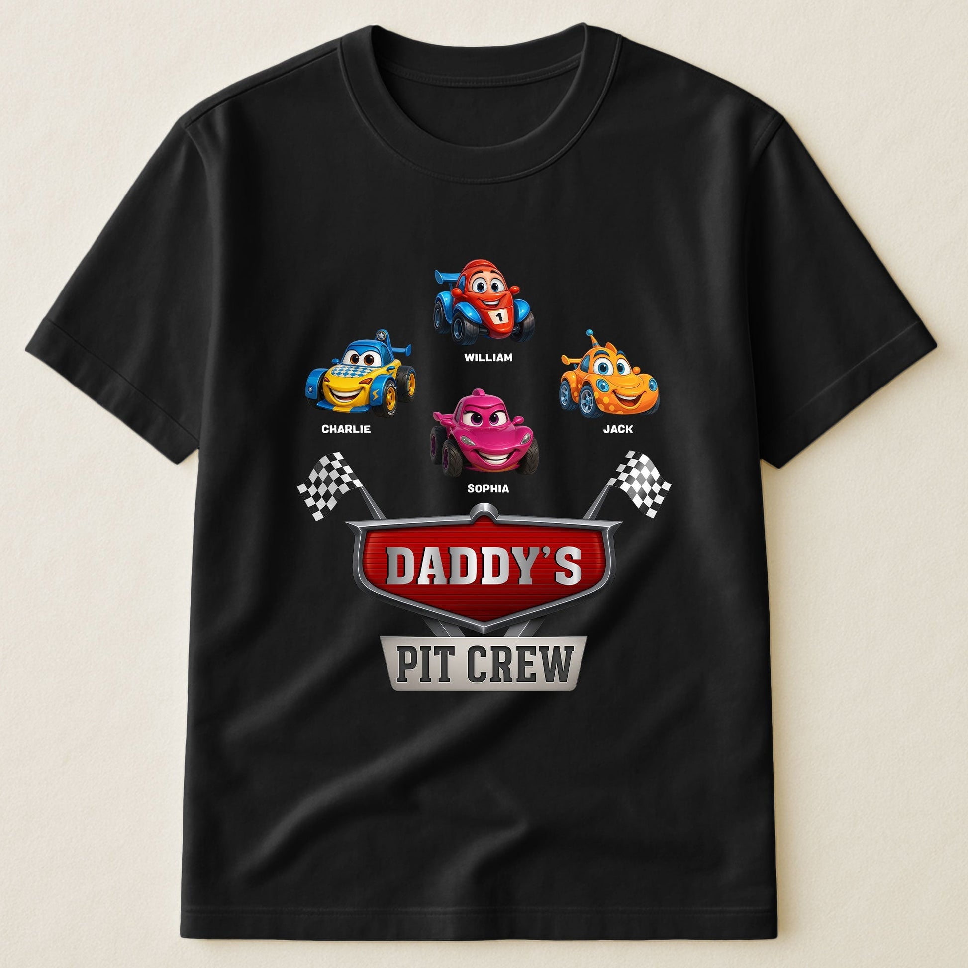 Personalized Daddy's Pit Crew T-Shirt for Kids - Fun Family Gift Cloth MagicInPrints