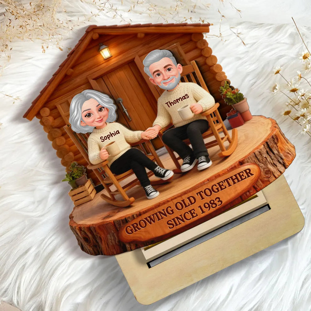 Personalized Couple Figurine for Seniors - Custom Anniversary Gift Plaque MagicInPrints