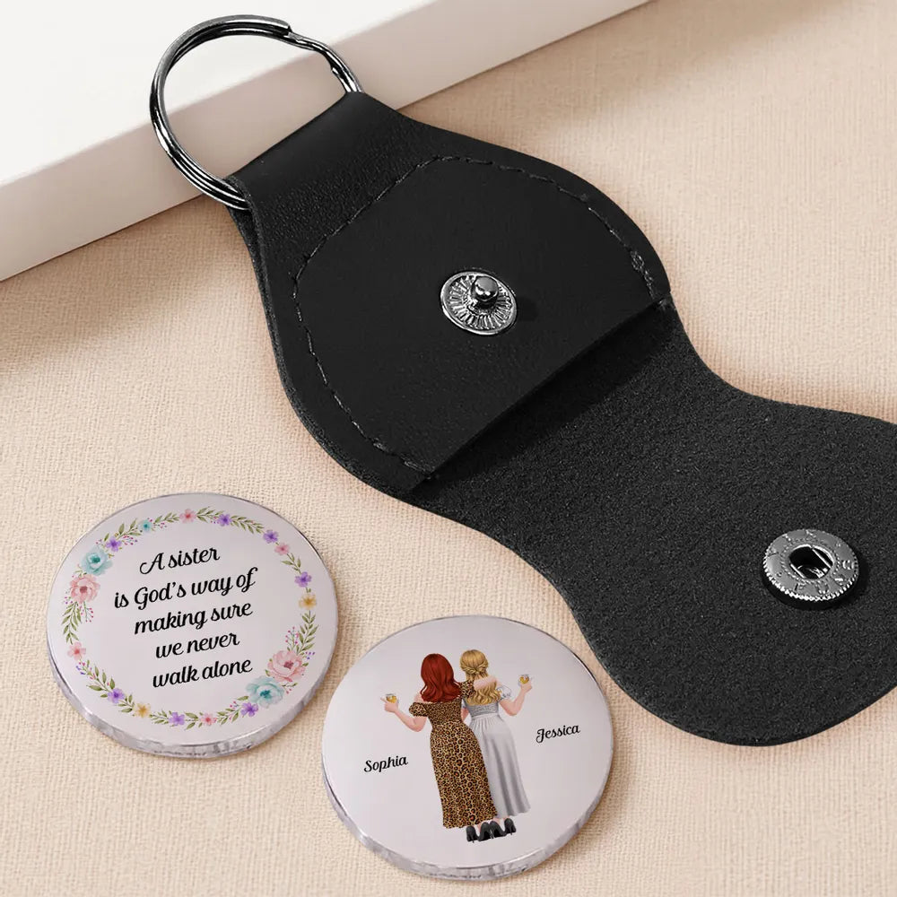 Personalized Sister Keychain for Women - Sentimental Gift for Sisters Keychain MagicInPrints