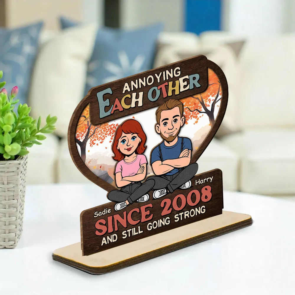 Personalized Anniversary Wooden Plaque for Couples - Fun Gift for Long-Lasting Love Plaque MagicInPrints
