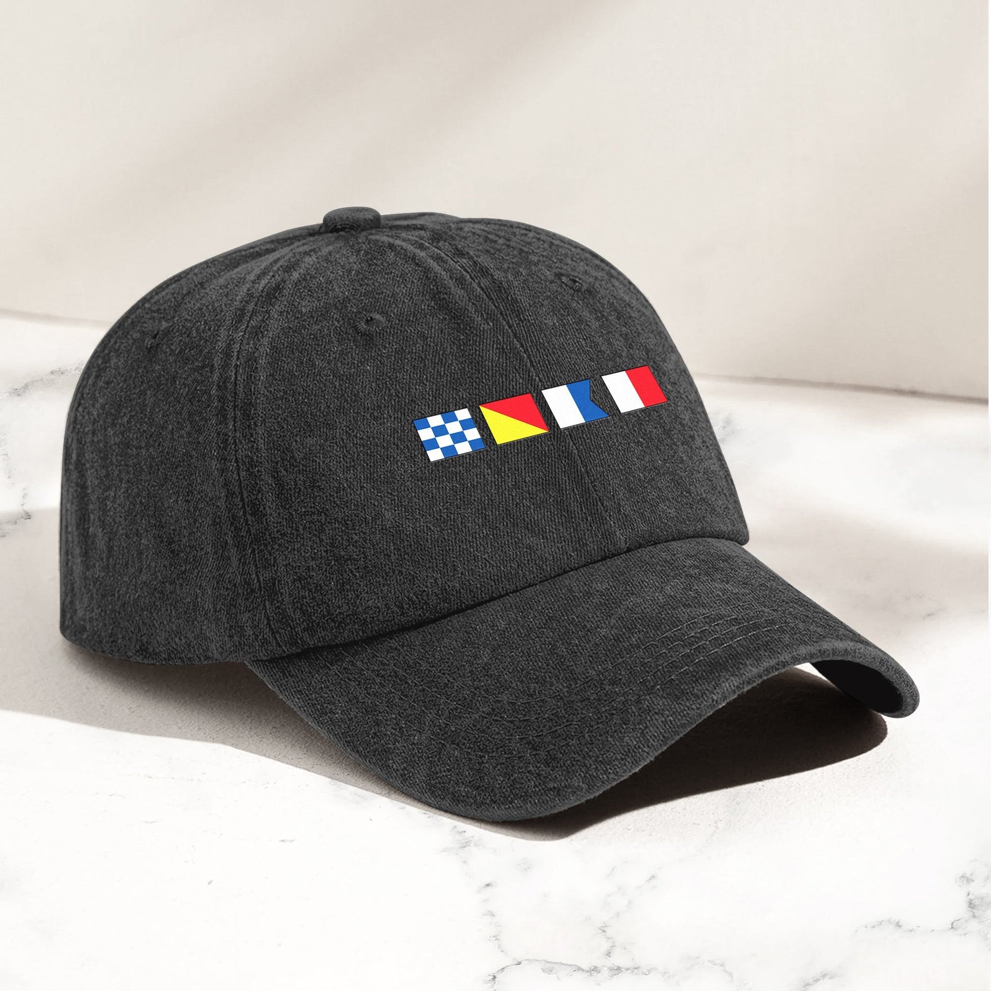 Nautical Signal Flags Dad Hat - Casual Wear for Sailing Enthusiasts Hat MagicInPrints