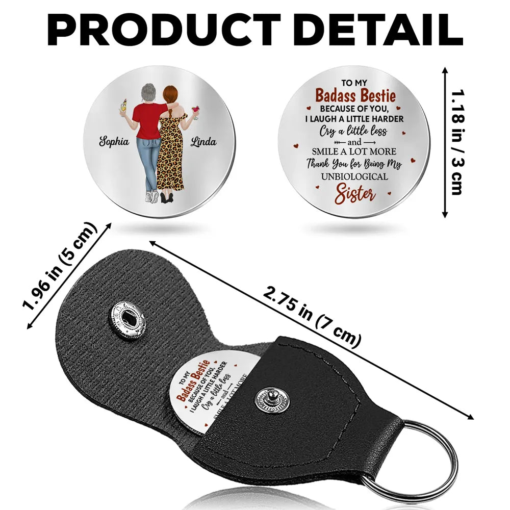 Personalized Best Friend Keychain for Sisters - Sentimental Gift Keychain MagicInPrints