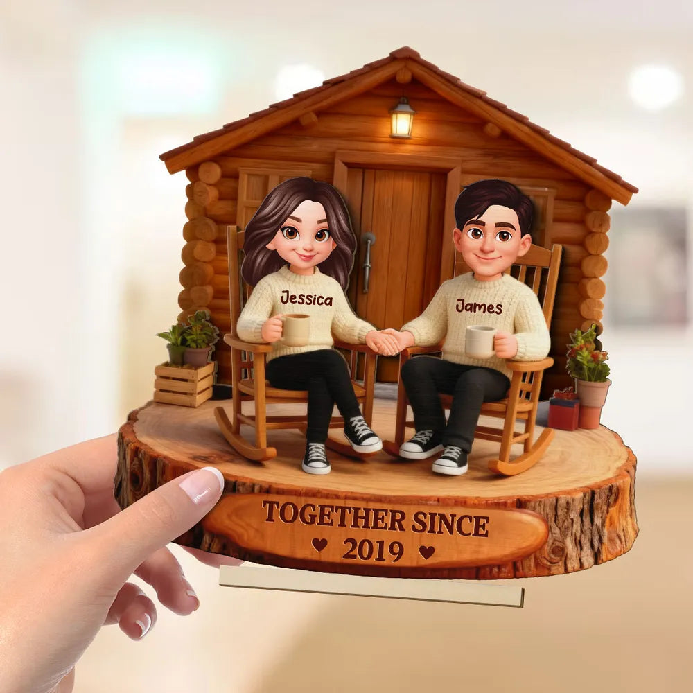 Personalized Couple Figurine for Seniors - Custom Anniversary Gift Plaque MagicInPrints