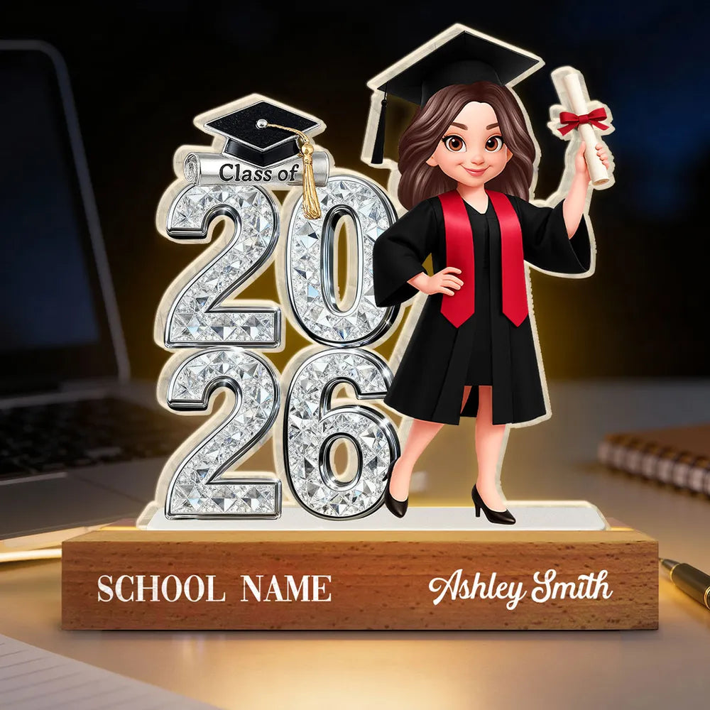 Custom Graduation Figurine for Class of 2026 - Personalized Gift for Graduates Plaque MagicInPrints