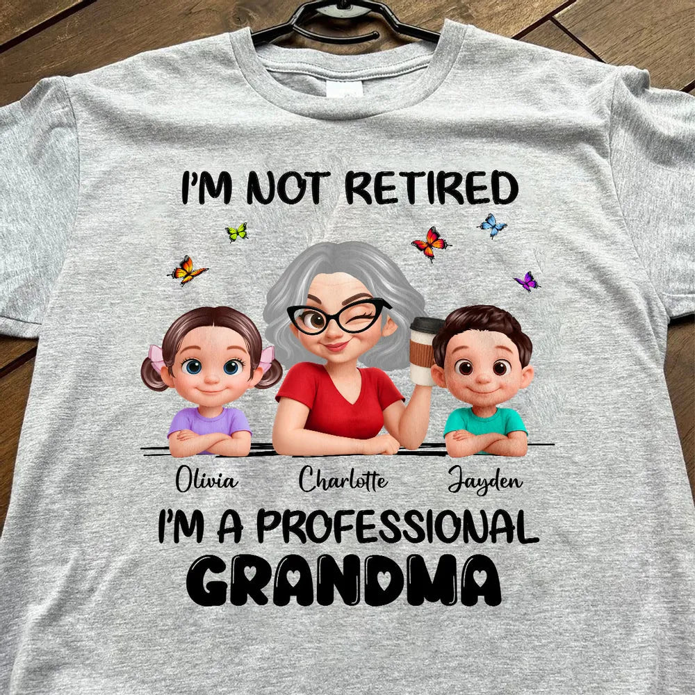 Personalized Grandma T-Shirt for Grandchildren - Funny Retirement Gift Cloth MagicInPrints