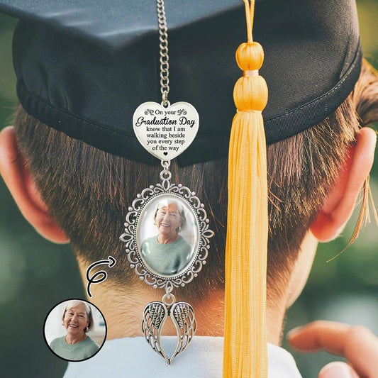 Personalized Graduation Cap Photo Charm for Students - Sentimental Keepsake Jewelry MagicInPrints