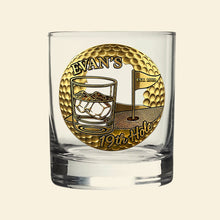 Load image into Gallery viewer, Cheers to the 19th Hole! Personalized Golf Whiskey Glass - Custom Gift for Golfers Whiskey Glass MagicInPrints
