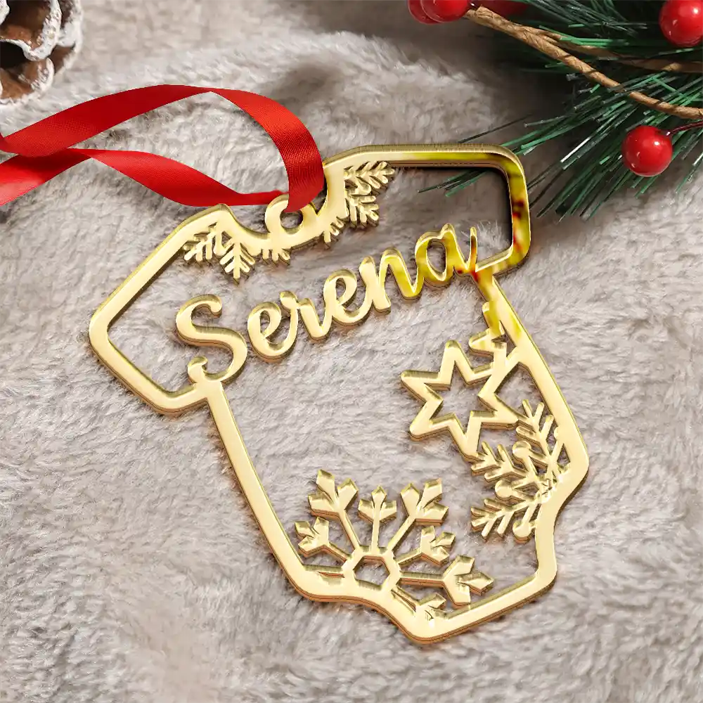Celebrate the Joy of Christmas – Personalized DIY Mirror Acrylic Ornament – Gift for Kids Mirror Acrylic Ornament MagicInPrints