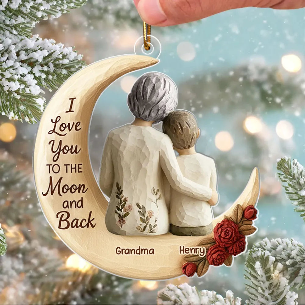 Personalized Grandma and Granddaughter Ornament - Sentimental Gift for Christmas Ornament MagicInPrints