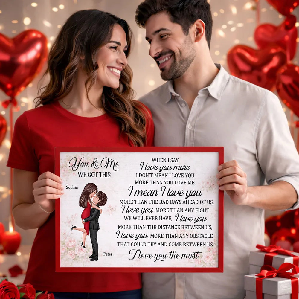 Personalized Romantic Couple Wall Art - Sentimental Gift for Anniversaries Poster or Canvas MagicInPrints