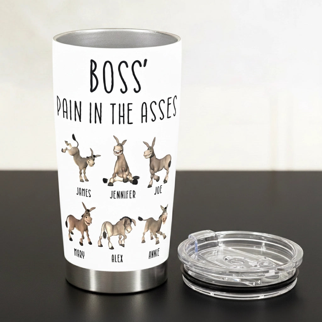 Customizable Funny Boss Tumbler for Coworkers - Office Humor Gift Cup MagicInPrints