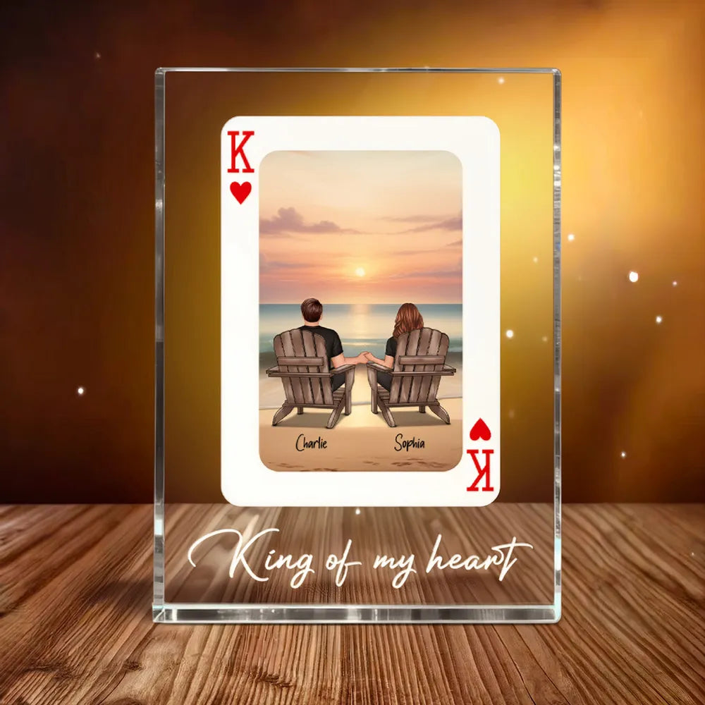 Personalized Crystal Photo Block for Couples - Romantic Gift for Anniversaries Plaque MagicInPrints
