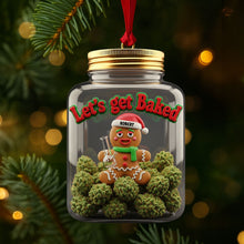 Load image into Gallery viewer, Let&#39;s Get Baked Gingerbread Weed Ornament - Personalized Gift for Weed Lovers Ornament MagicInPrints

