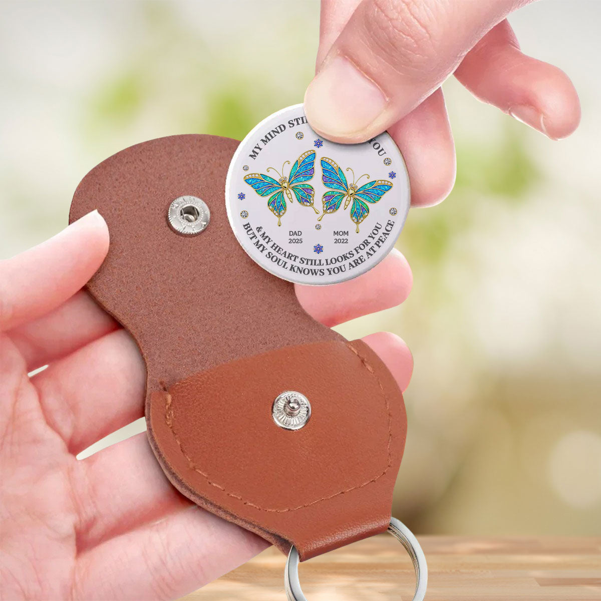 Custom Photo Memorial Keychain for Seniors - Sentimental Keepsake Keychain MagicInPrints