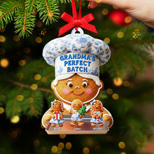 Load image into Gallery viewer, Grandma&#39;s Perfect Batch - Personalized Christmas Ornament for Grandma Ornament MagicInPrints
