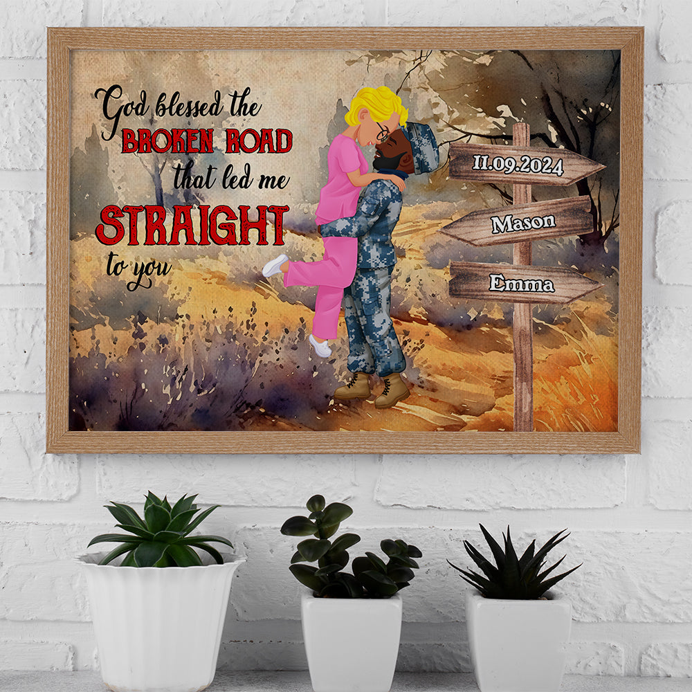 Custom Couple Canvas Print | Unique Personalized Valentine's Day Gifts Poster & Canvas PopCulturePrints