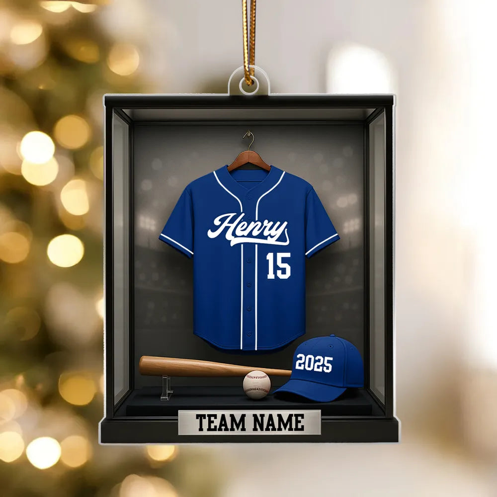 Custom Baseball Jersey Ornament for Sports Fans - Personalized Gift Ornament MagicInPrints