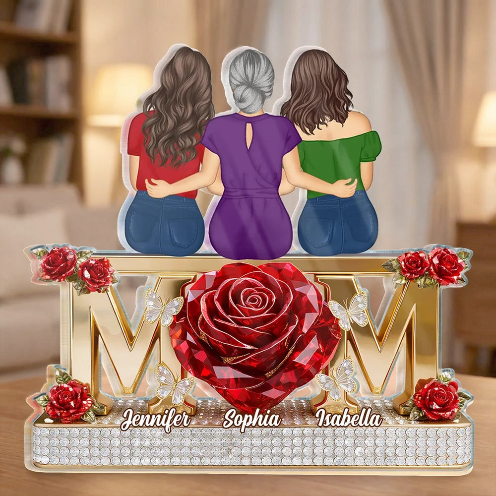 Personalized Mom Acrylic Plaque for Family - Mother's Day Gift Plaque MagicInPrints