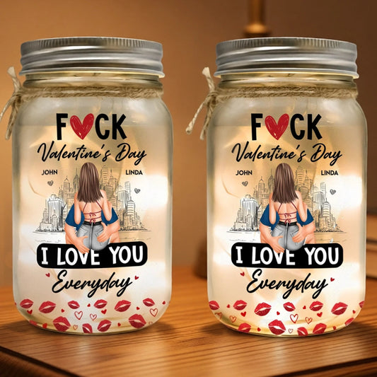 Personalized Romantic LED Jar Gift for Couples - Valentine's Day Surprise Lamp MagicInPrints