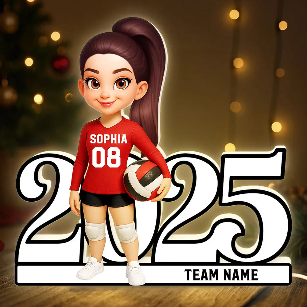 Custom Volleyball Player Figurine 2025 for Teens - Personalized Gift Plaque MagicInPrints