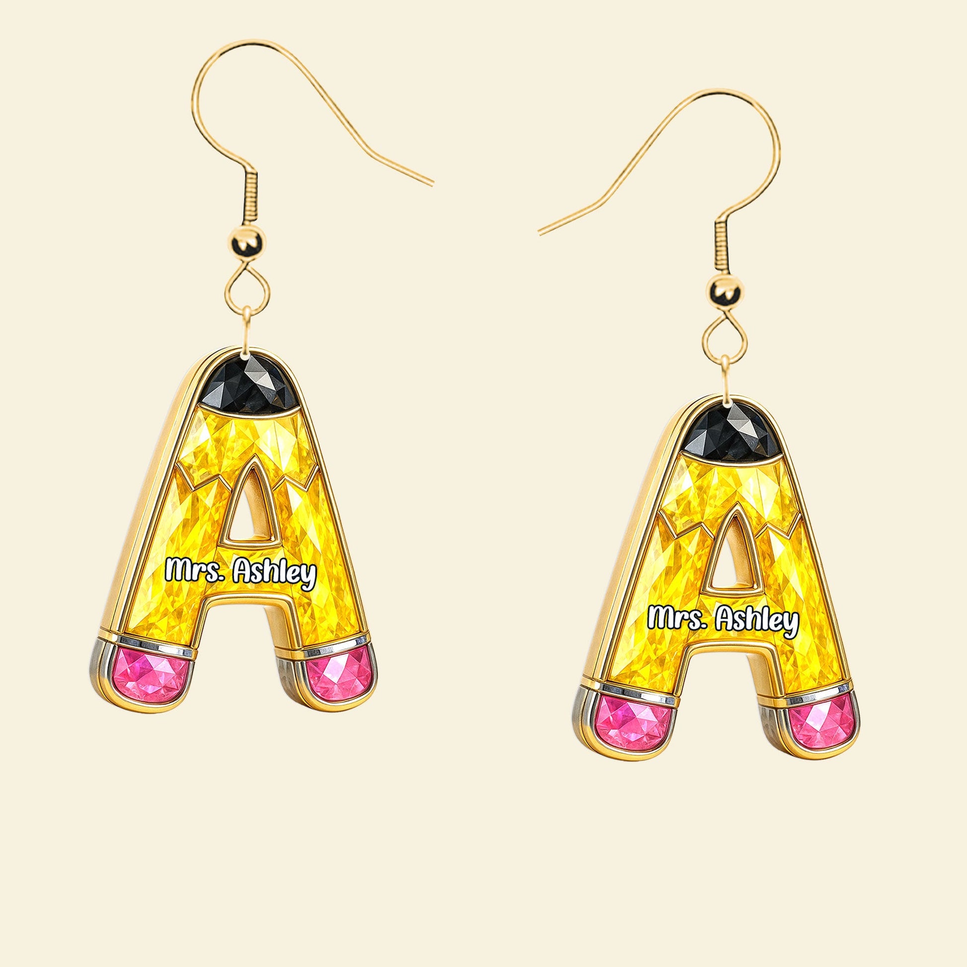 Cute Teacher Earrings - Personalized Gifts For Teachers Earrings MagicInPrints