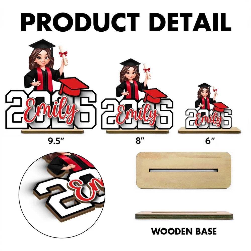 Custom Graduation Plaque for Graduates with Name and Year - Perfect for Graduation Gift Plaque MagicInPrints