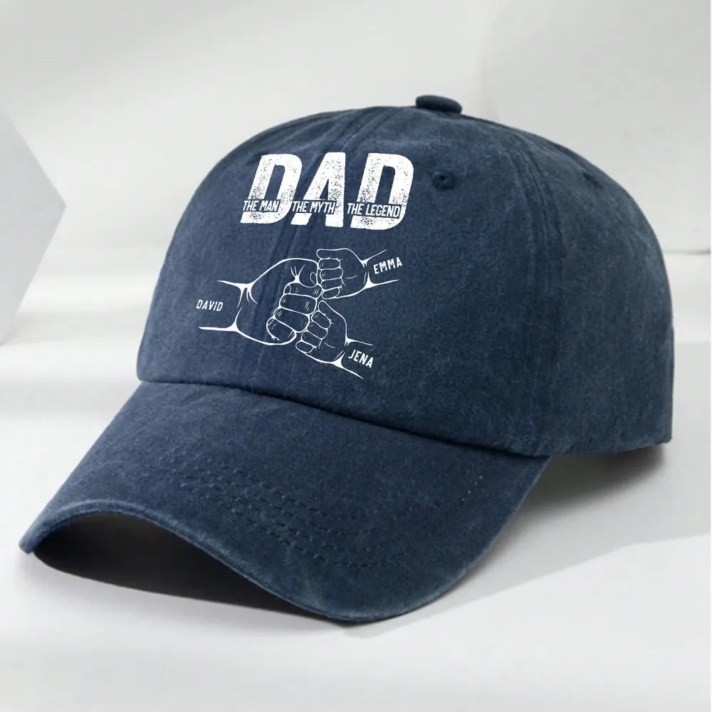 Personalized Dad Hat for Fathers - Custom Names Gift for Dad Hat MagicInPrints
