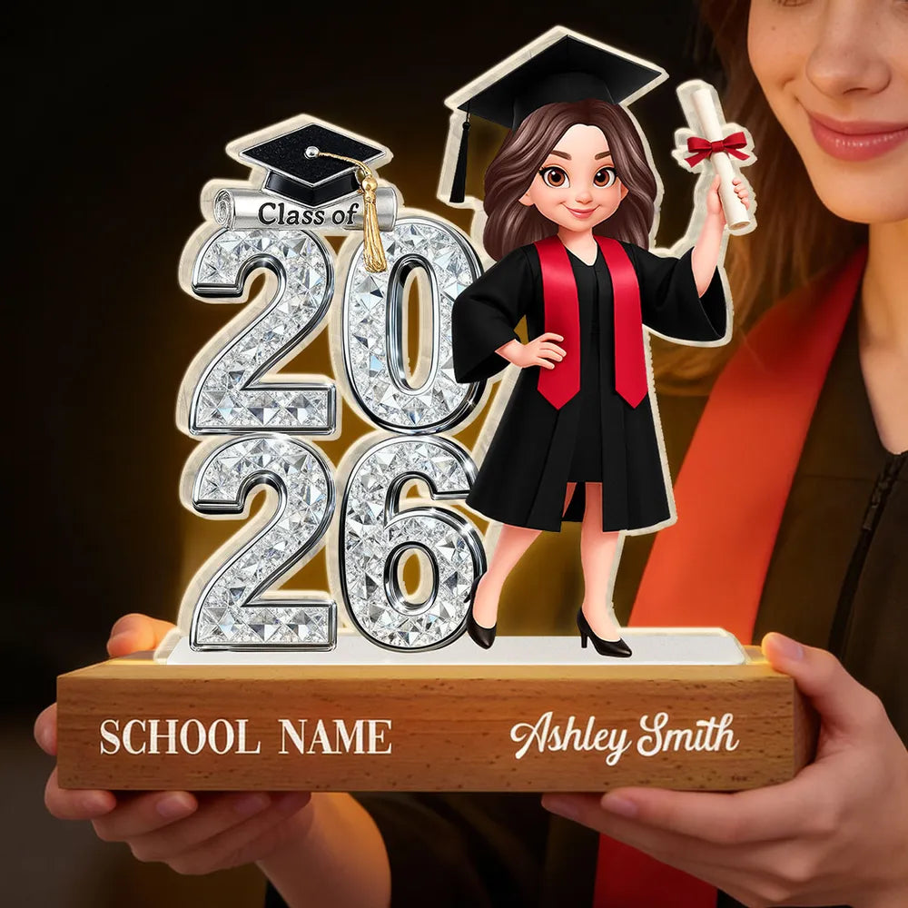 Custom Graduation Figurine for Class of 2026 - Personalized Gift for Graduates Plaque MagicInPrints