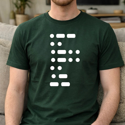 Custom Morse Code T-Shirt for Men - Unique Gift Idea Cloth MagicInPrints