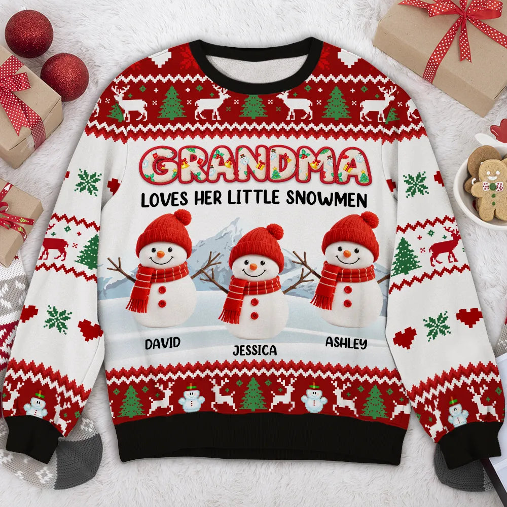 Personalized Grandma Christmas Sweater for Family - Holiday Gift Cloth MagicInPrints