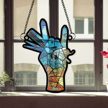 Load image into Gallery viewer, Personalized Barber Suncatcher Ornament - Perfect Gift for Hair Salon Lovers Ornament PopCulturePrints
