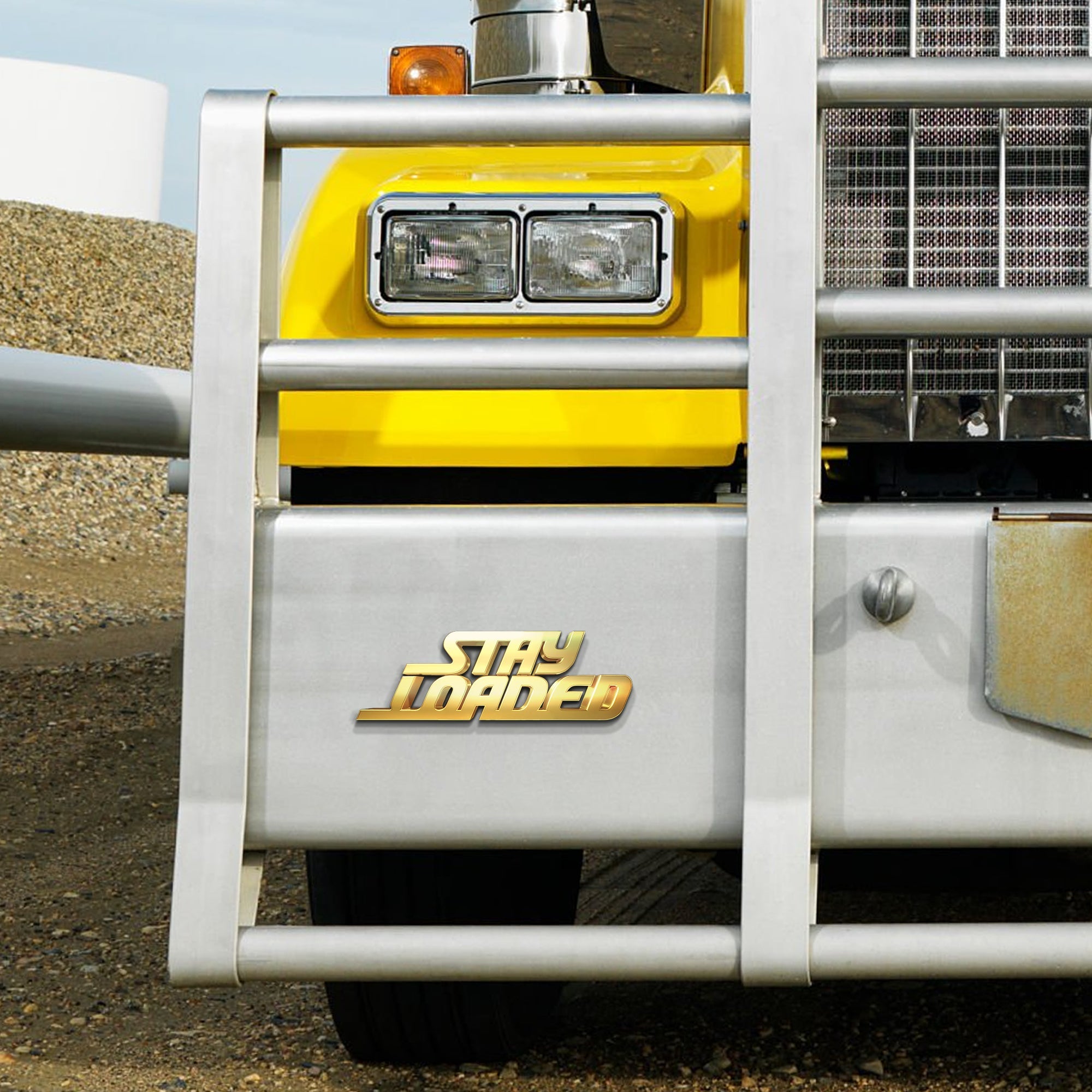 Personalized Semi-Truck 3D Name Emblem – Custom Metal Badge Gift for Truck Enthusiasts Emblems MagicInPrints