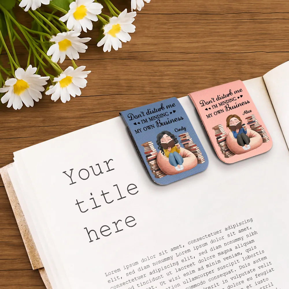 Personalized Leather Bookmark for Book Lovers - Relaxing Reading Gift Stationery MagicInPrints