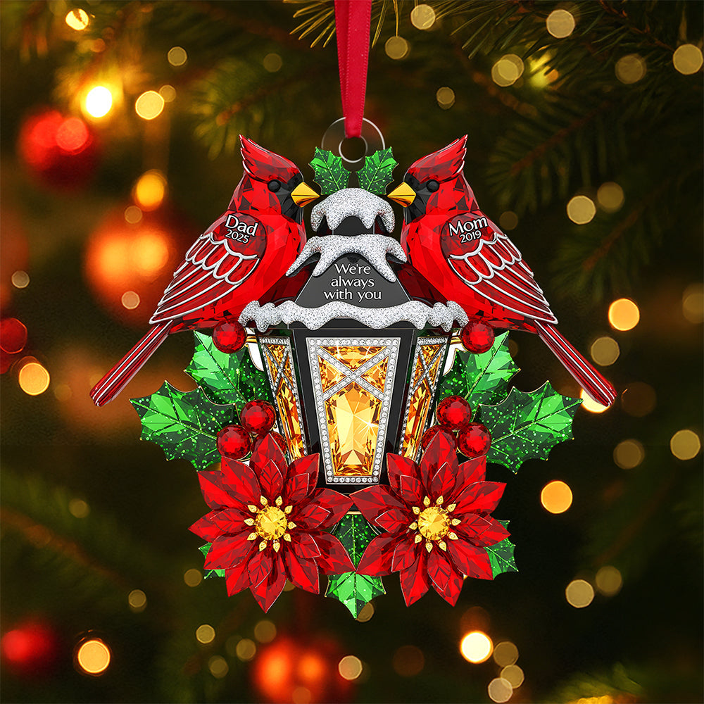 Memorial Cardinal Ornament - Personalized Gifts For Loved Ones Ornament MagicInPrints