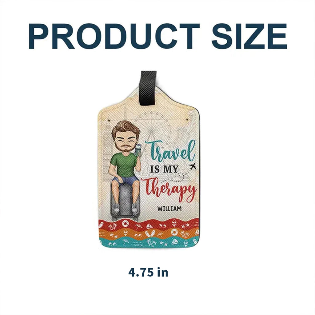 Personalized Luggage Tag for Travelers - Adventure Begins Design Travel Gear MagicInPrints