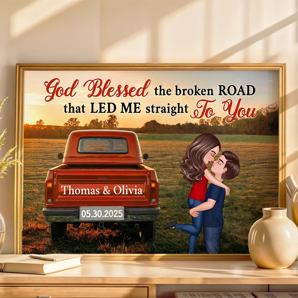 Personalized Romantic Wall Art for Couples - Anniversary Gift Poster or Canvas MagicInPrints
