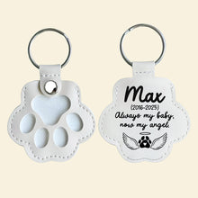 Load image into Gallery viewer, Forever Loved - A Personalized Memorial Keychain for Pet Lovers Keychains MagicInPrints
