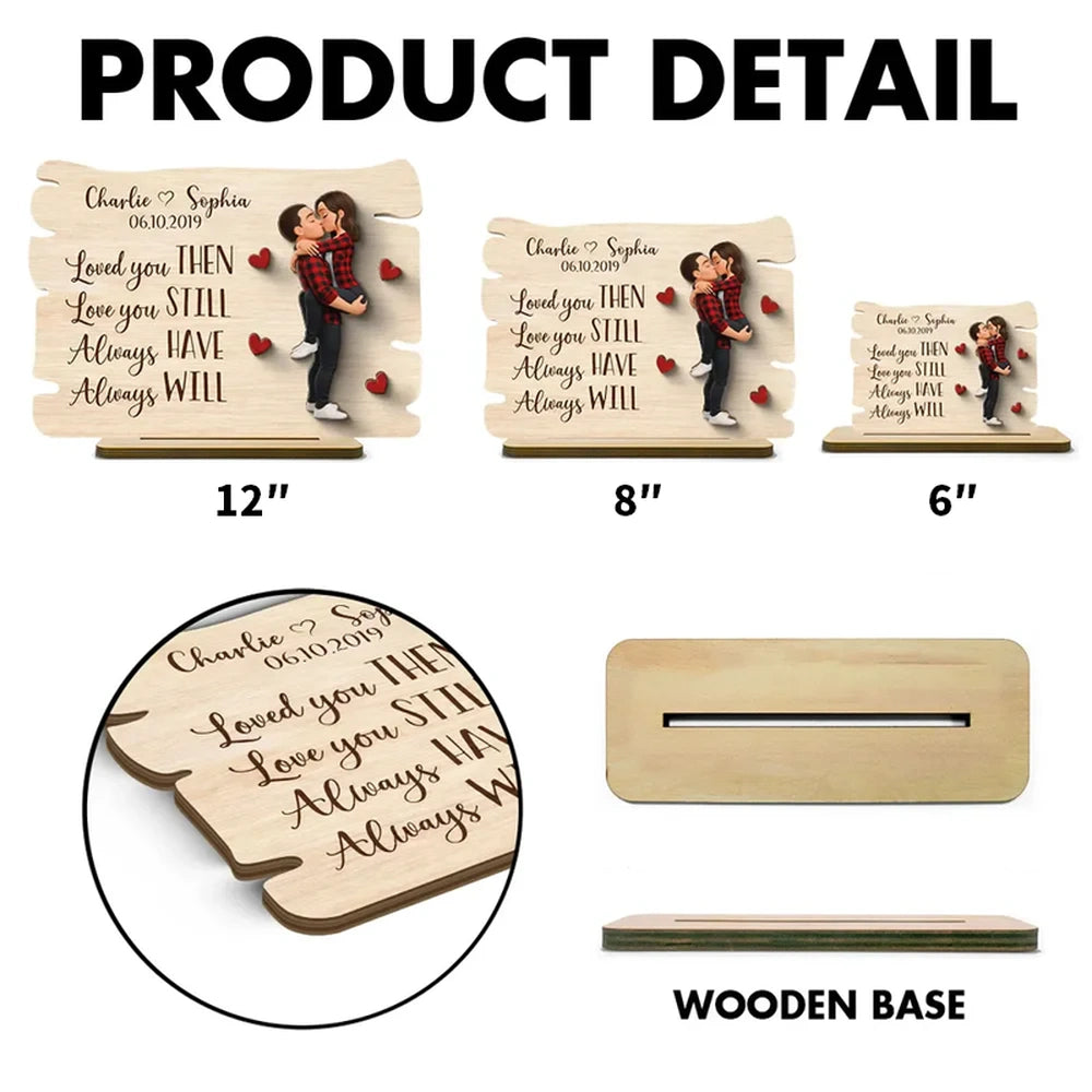 Personalized Wooden Plaque for Couples - Romantic Anniversary Gift Plaque MagicInPrints