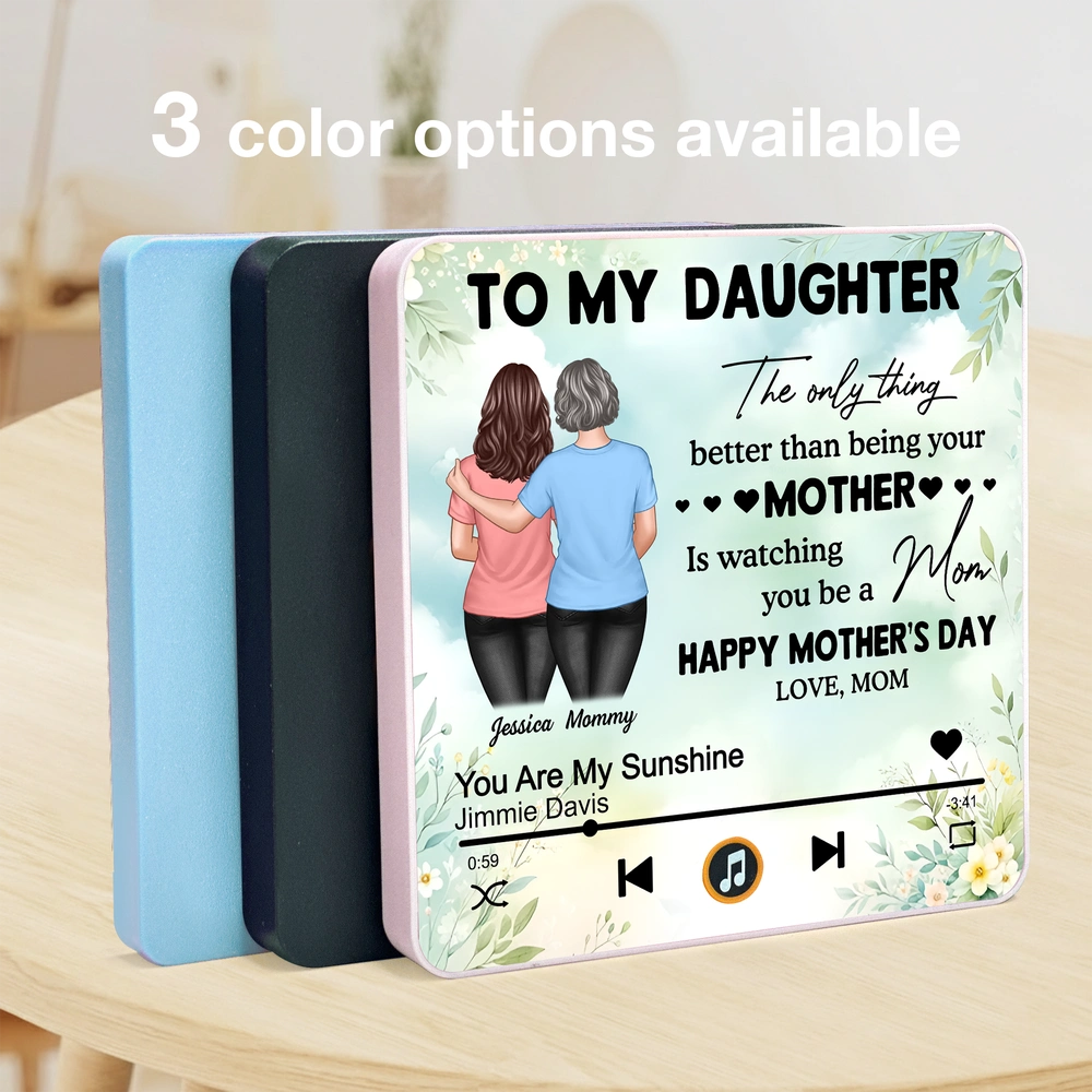 Personalized Music Plaque for Daughter - Heartfelt Mother's Day Gift Fridge Magnet MagicInPrints